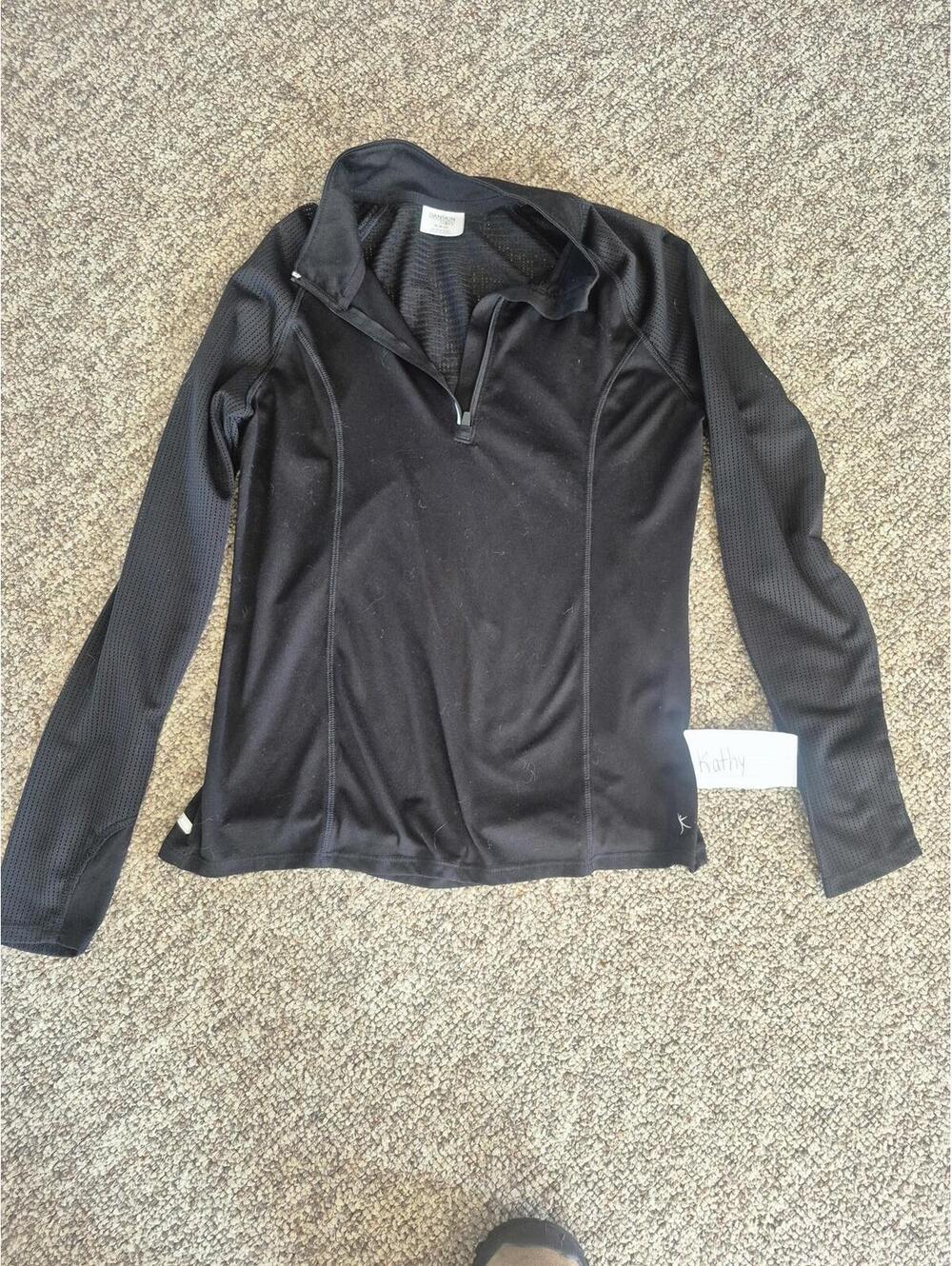 Danskin Now Women's Medium Black Long Sleeve Athletic Pullover